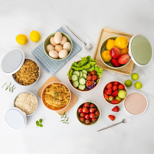 Lille Home Stackable Airtight Food Storage Containers with Lids, Set of 6