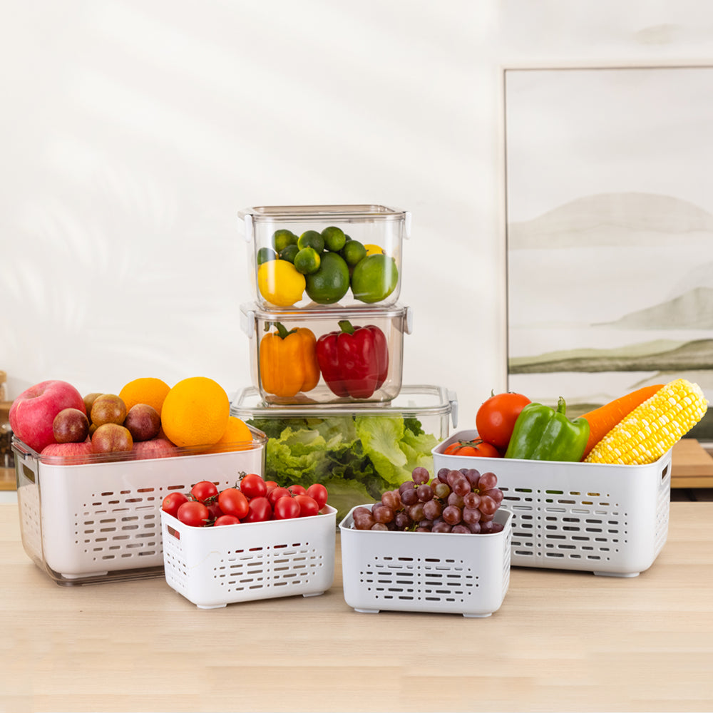 Vegetable Fruit Containers Fridge Food Storage Produce Saver