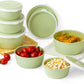 Lille Home Stackable Airtight Food Storage Containers with Lids, Set of 6
