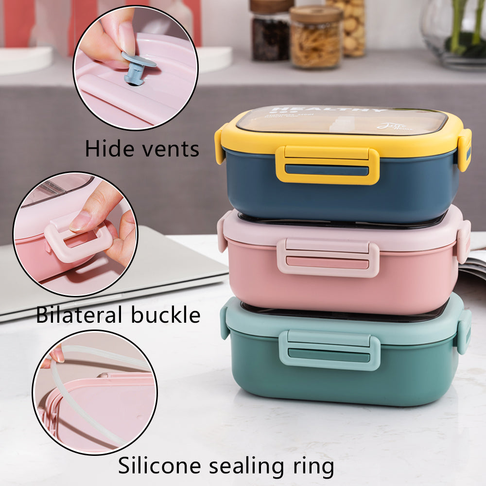 Lille Home 22OZ Stainless Steel Leakproof Bento Lunch Box/Metal Food  Container With Insulated Lunch Bag