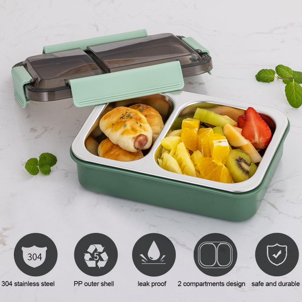 Thermos Insulated Lunch Box With Independent Grids Durable Box For Outdoor  Camping Picnic 