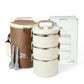 Lille Home 3-Tier Stackable Stainless Steel Thermal Compartment Lunch Box