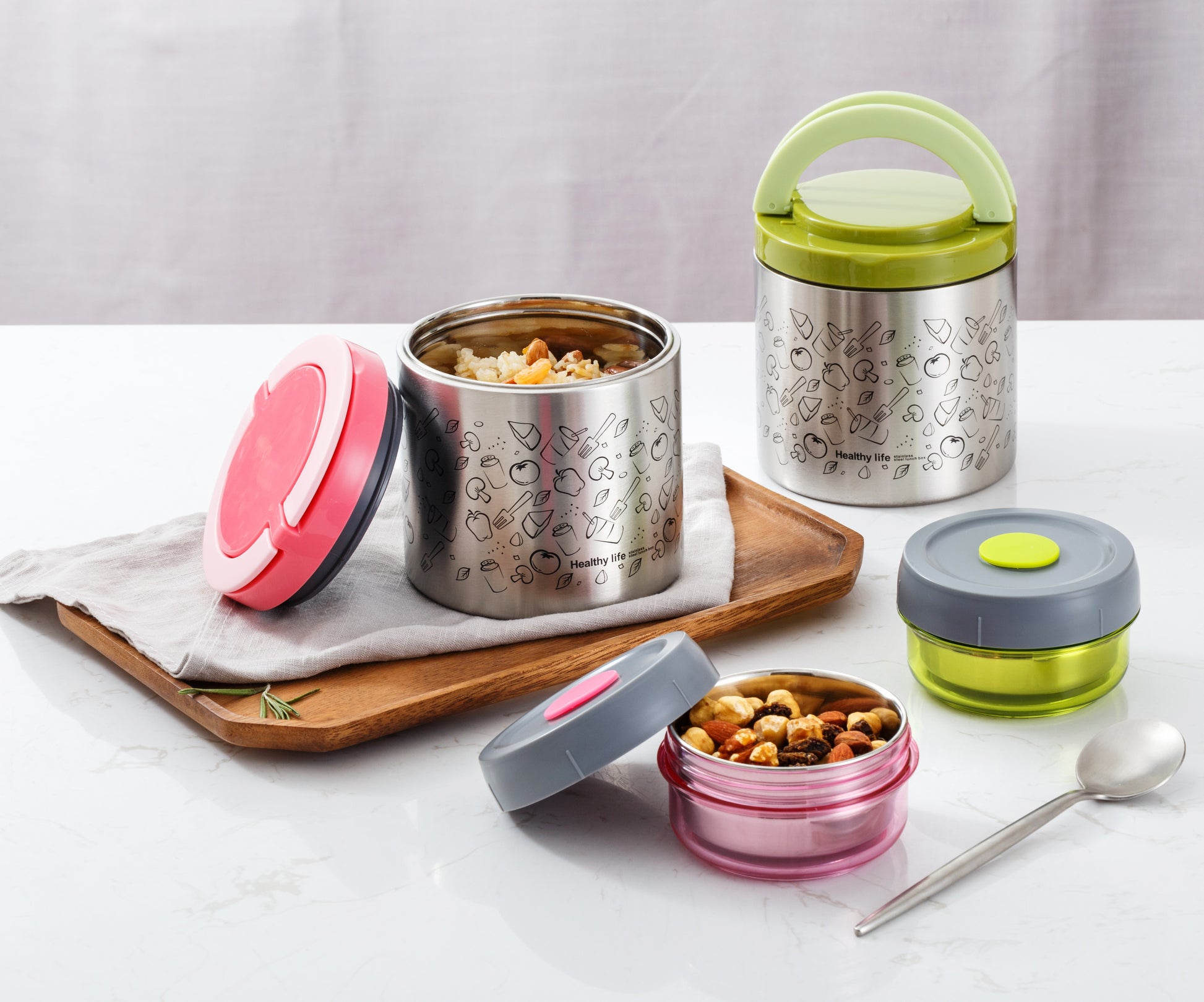 Lille Home Lunch Box Set, An Vacuum Insulated Lunch Box