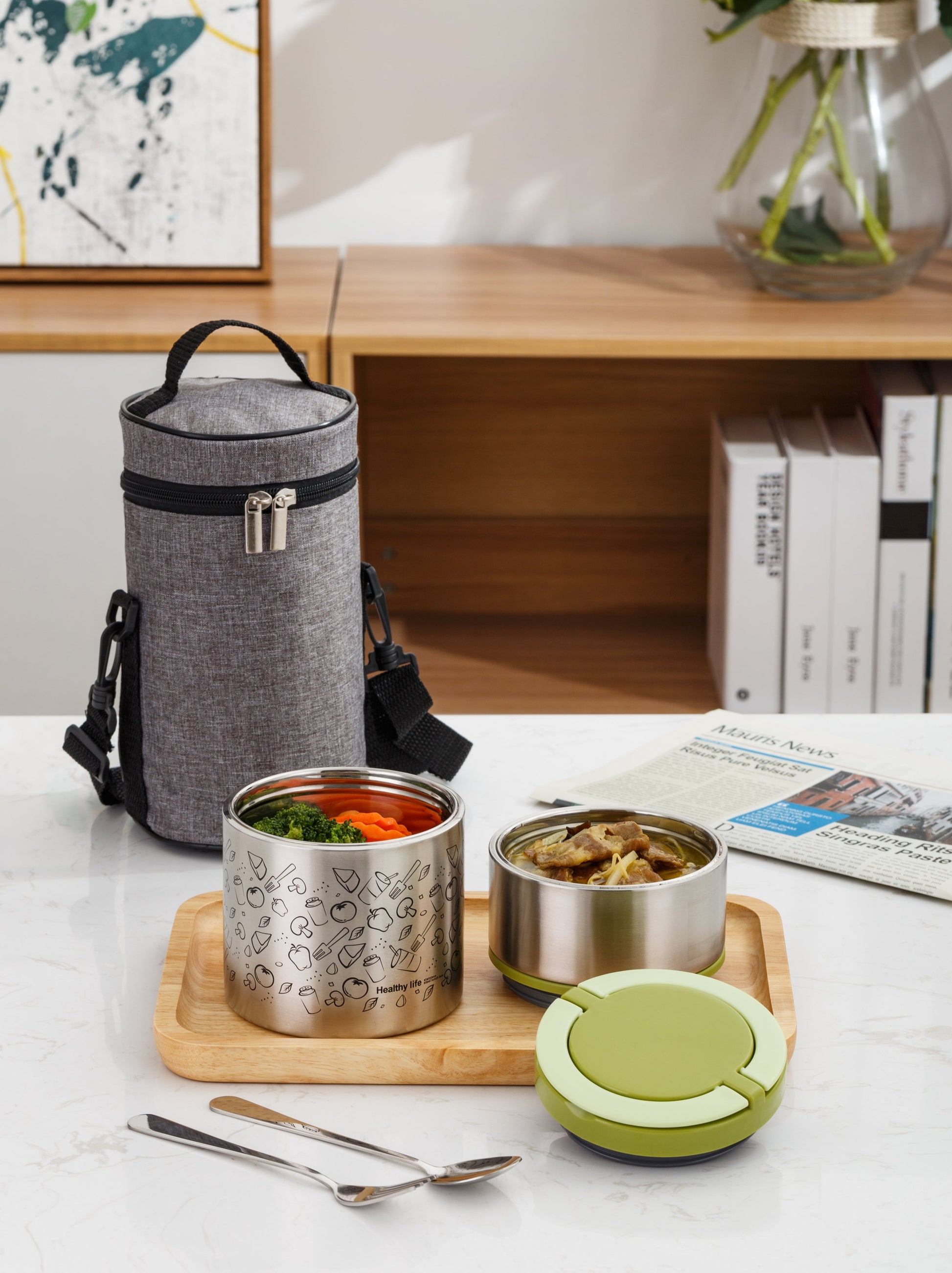 Vacuum Insulated Stackable Stainless Steel Thermal Lunch Box - Buy