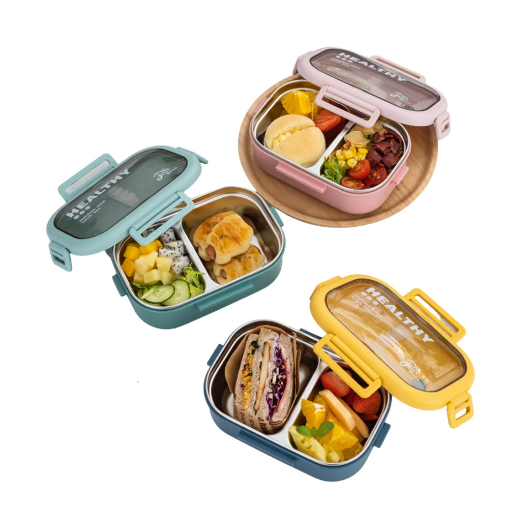 Divided Lunch Containers With Lid & Spoon Improved Freshness Keep Meals Hot  Food Storage Box With 3 Compartments For School Kids - AliExpress