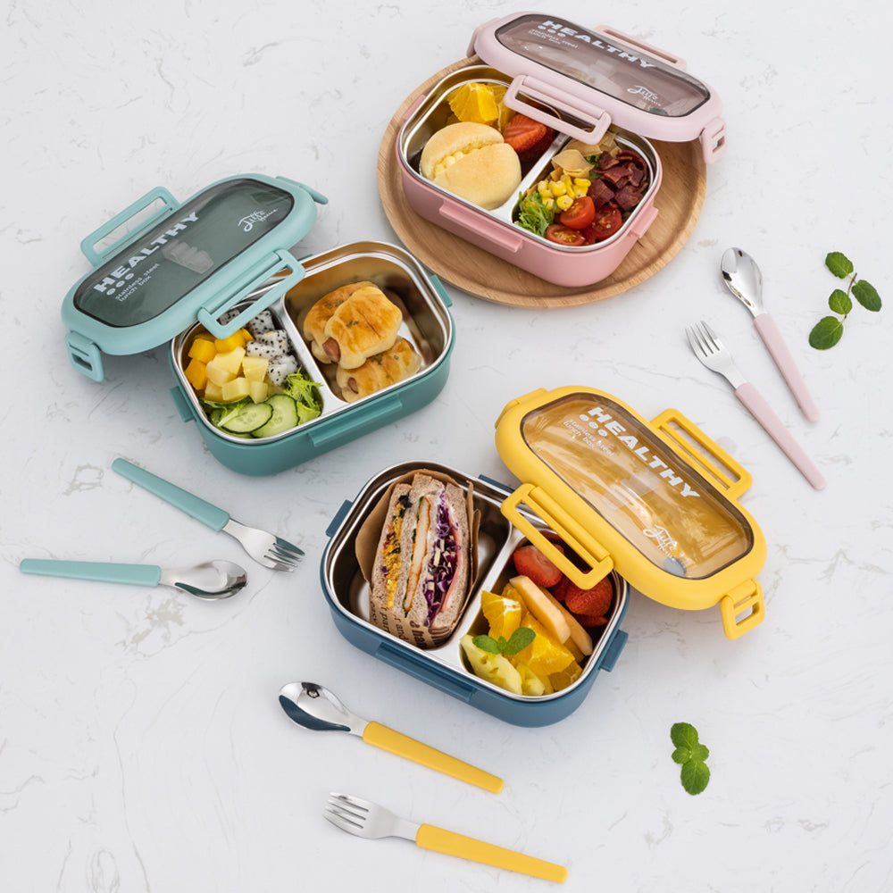 Divided Lunch Containers With Lid & Spoon Improved Freshness Keep Meals Hot  Food Storage Box With 3 Compartments For School Kids - AliExpress